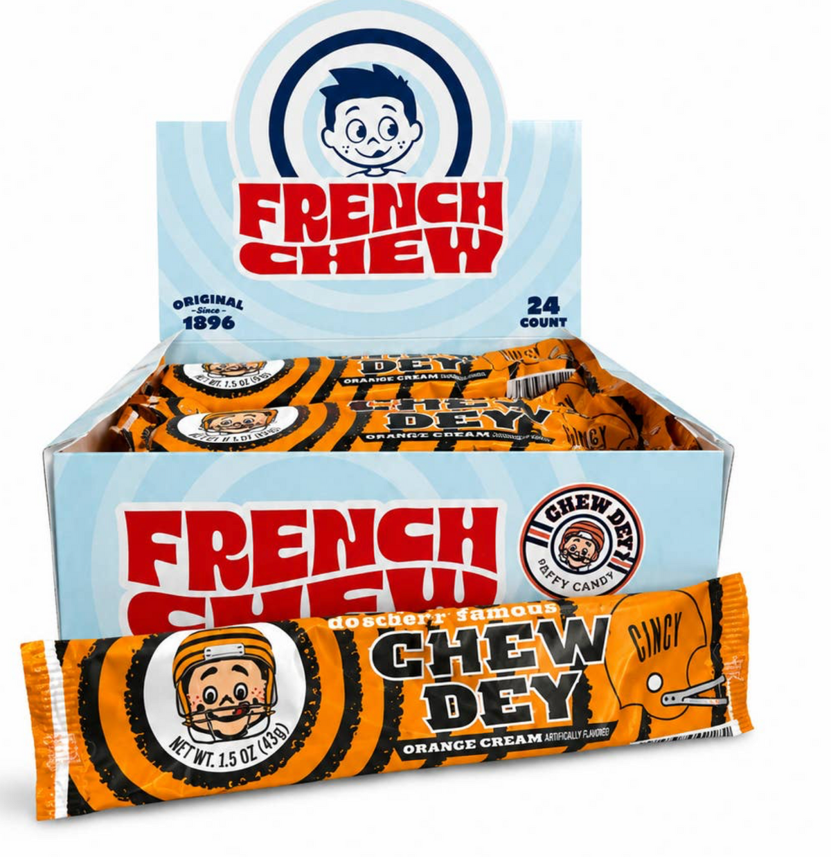 French Chew Orange Cream Bar Single COMING SOON