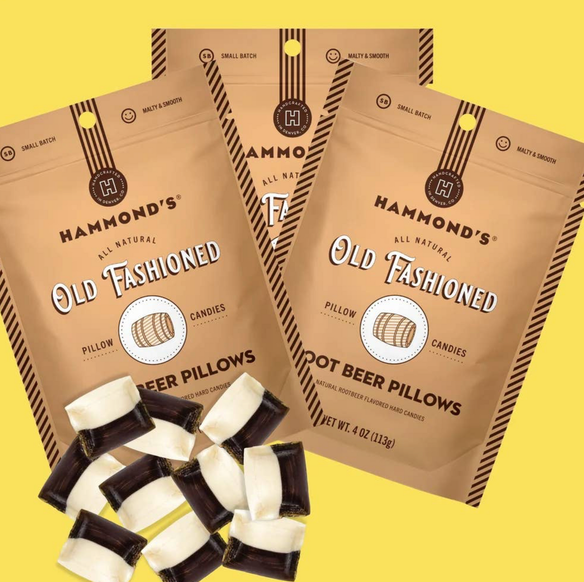 Hammond's Hard Candy Pillows Root Beer Bag Single COMING SOON