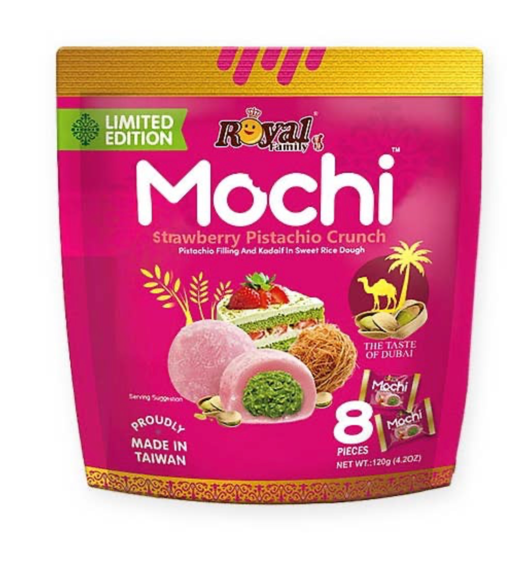 Royal Mochi Dubai Strawberry Pistachio Crunch Single Peg Bag COMING SOON
